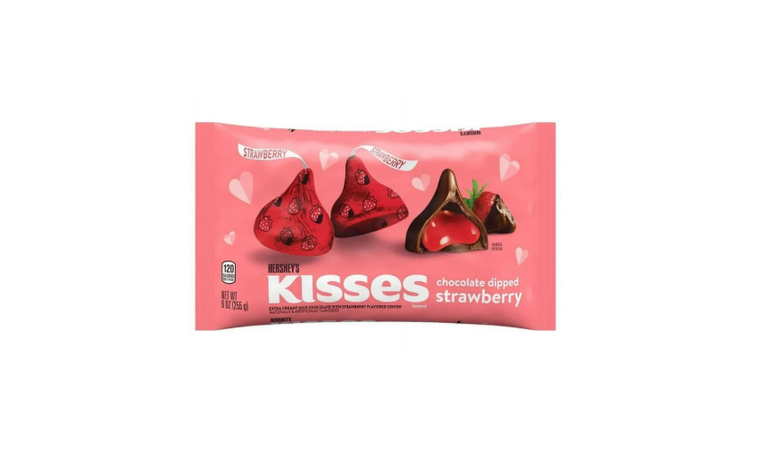 Hershey’s Kisses Chocolate Dipped Strawberry Bag Front View