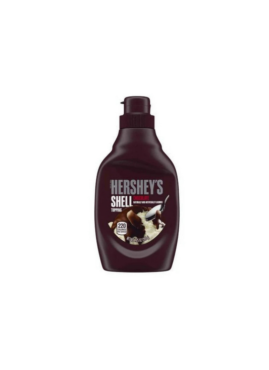 Hersheys Shell Ice Cream Topping Sauce Chocolate Bottle Front View