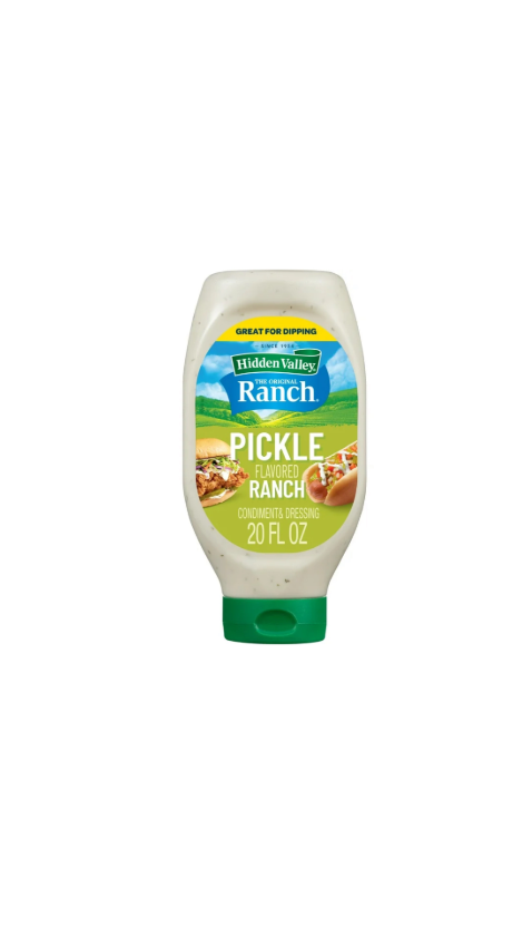 Hidden Valley Ranch Dressing Pickle Ranch Bottle Front View
