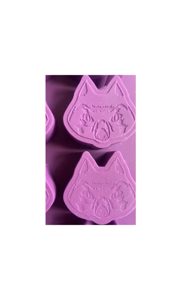 Hocus Pocus Purple Silicone Ice Cube Tray Close Up