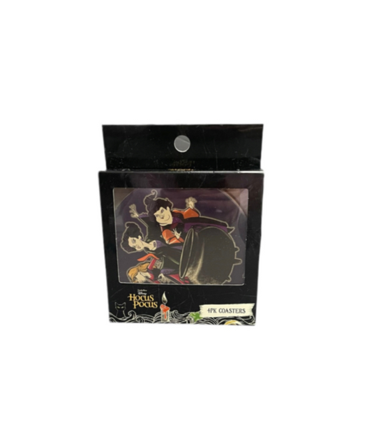 Hocus Pocus Sanderson Sisters 4 Pack Coasters Front View