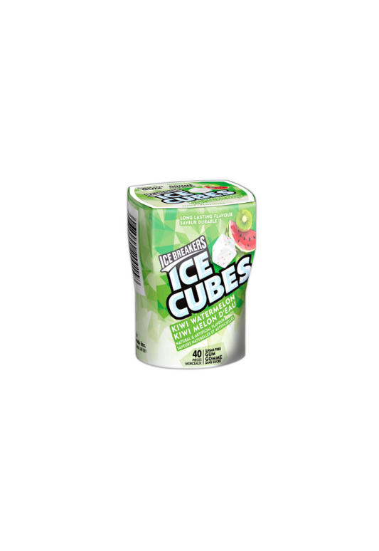 Ice Breakers ice Cubes Sugar Free Gum Kiwi Watermelon Canadian Import