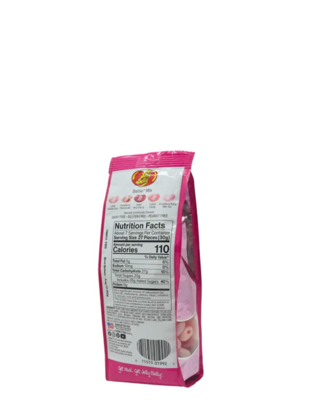 Jelly Belly Jelly Beans Barbie Packet Rear View