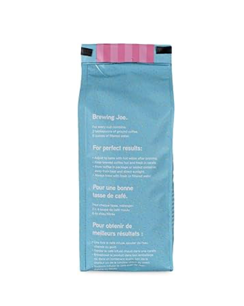 Joe Knows Coffee Ground Coffee Joe's Donut Store Blend Rear Of Bag