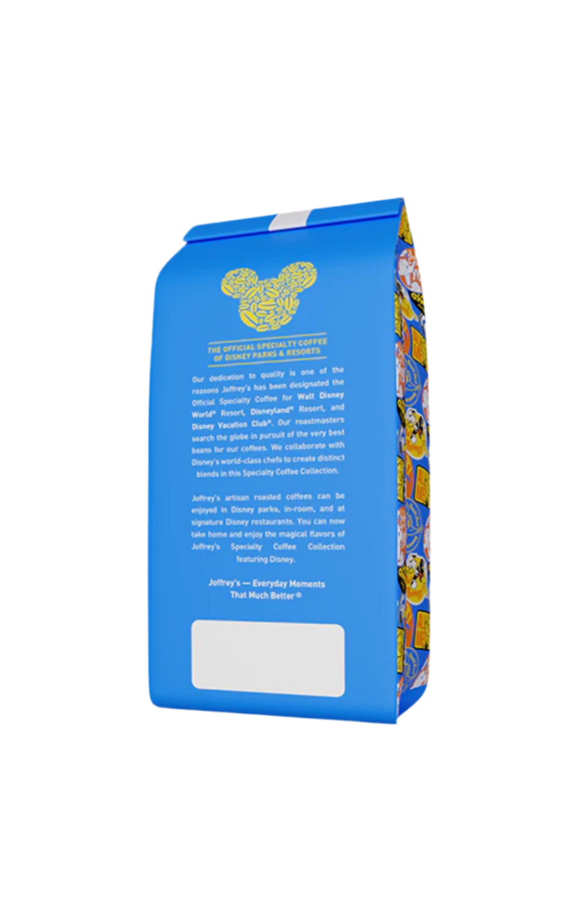 Joffrey's Ground Coffee Donald Duck 90th Anniversary Blend Rear View