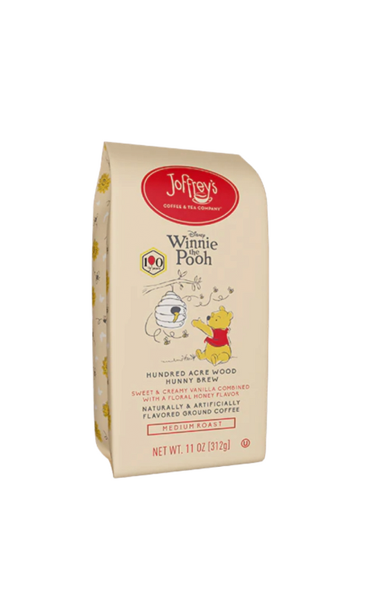 Joffrey’s Ground Coffee Winnie The Pooh Hundred Acre Wood Hunny Brew Front View