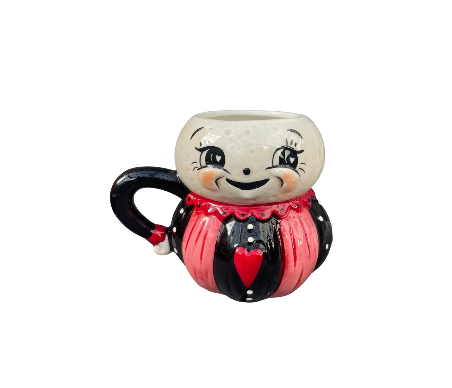 Johanna Parker Carnival Cottage Luna Moon Red Valentine’s Day Ceramic Mug Front View