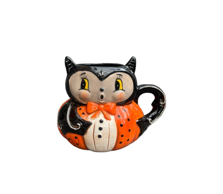 Johanna Parker Ceramic Mug Shocked Dapper Bat Front View