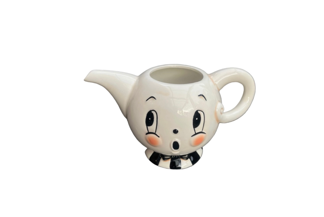 Johanna Parker Ceramic Teapot Ghost Front View