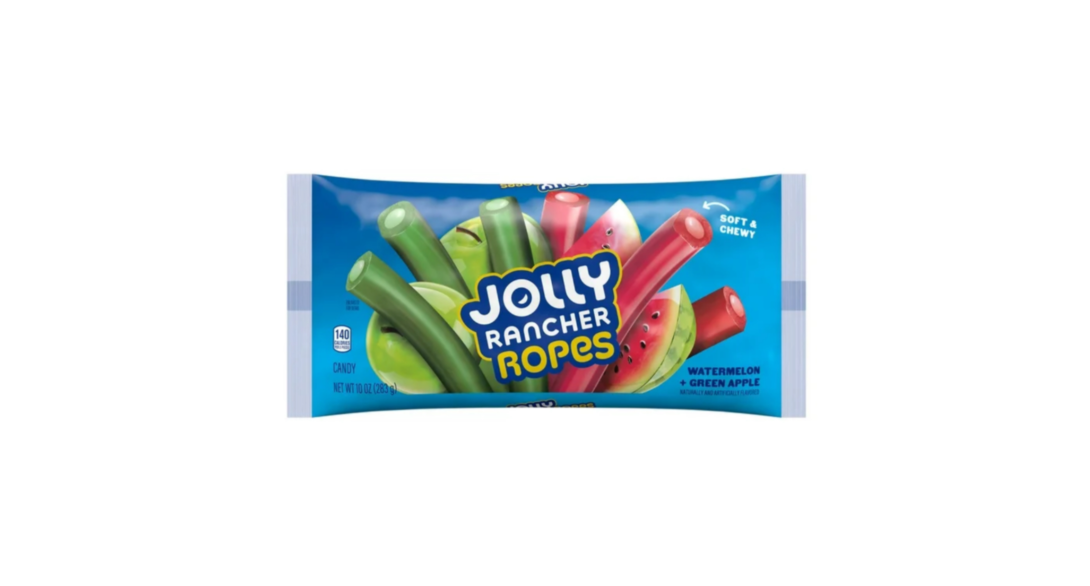 Jolly Rancher Ropes Watermelon And Green Apple Packet Front View