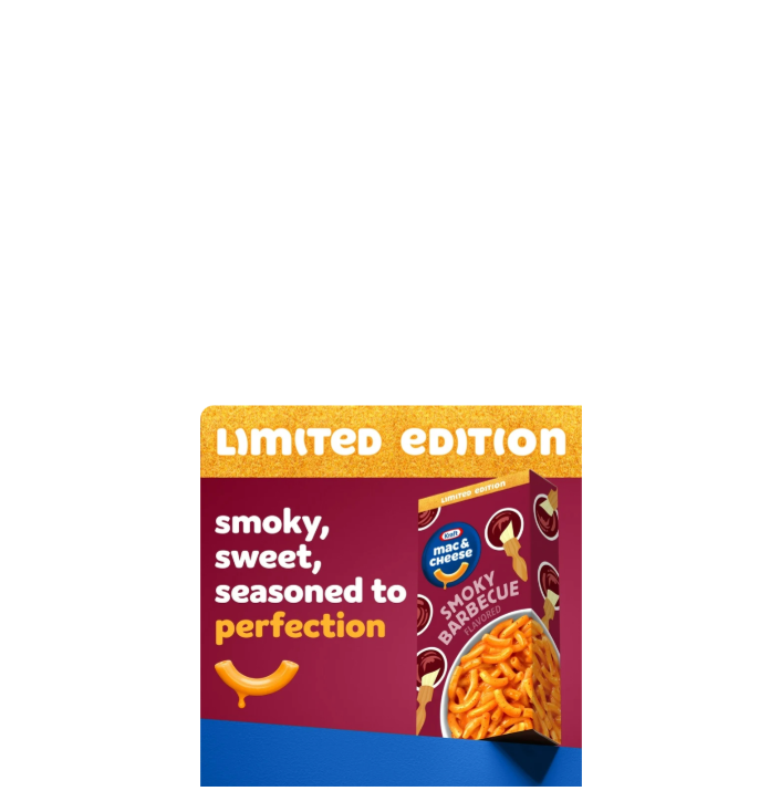 Kraft Mac And Cheese Smoky Barbecue Limited Edition