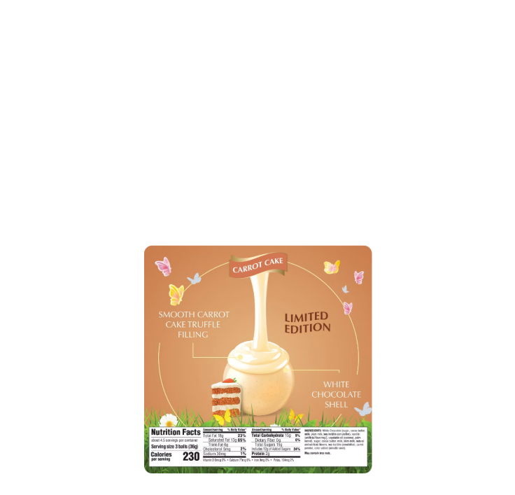 Lindt Lindor White Chocolate Truffles Carrot Cake Nutritional Information And Ingredients