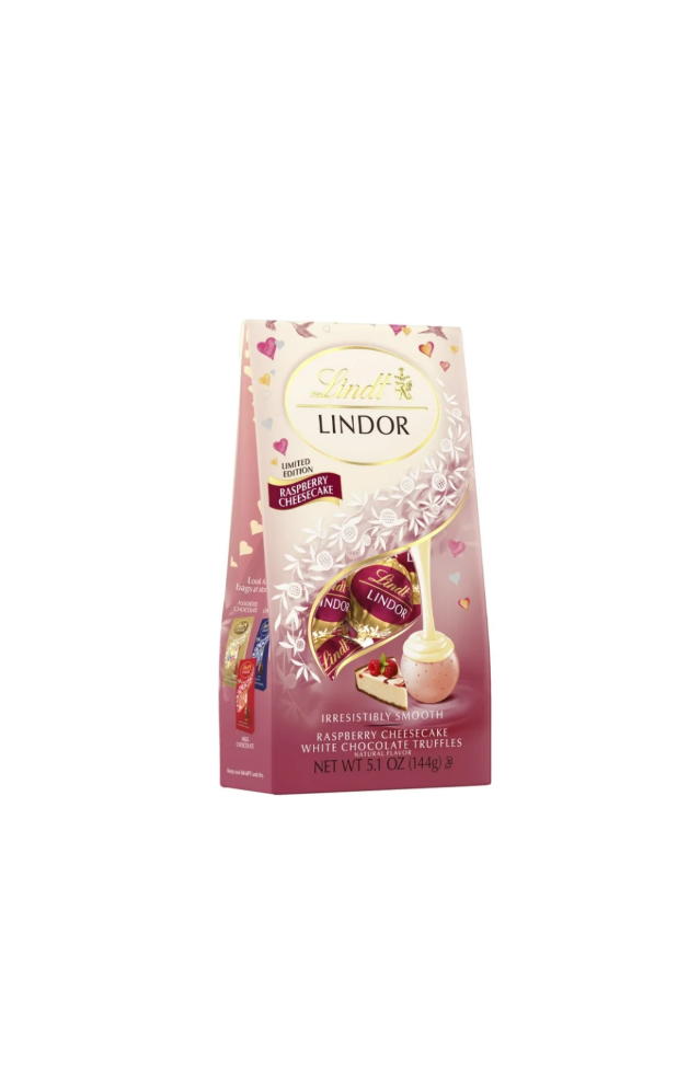 Lindt Lindor White Chocolate Truffles Raspberry Cheesecake 