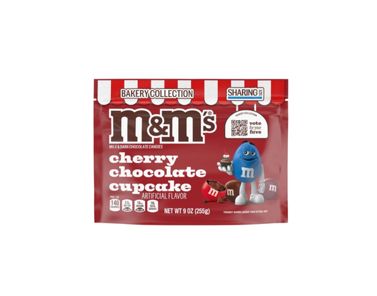 M&M’s Bakery Collection Milk & Dark Chocolate Cherry Chocolate Cupcake