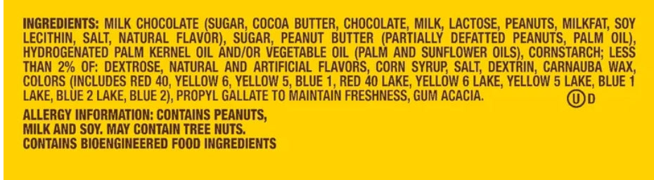 M&Ms Peanut Butter And Jelly Ingredients
