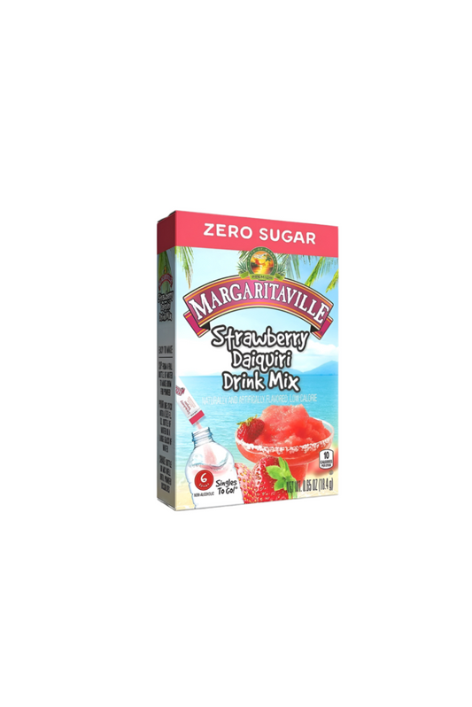 Margaritaville Drink Mix Strawberry Daiquiri Zero Sugar Non Alcoholic Front View