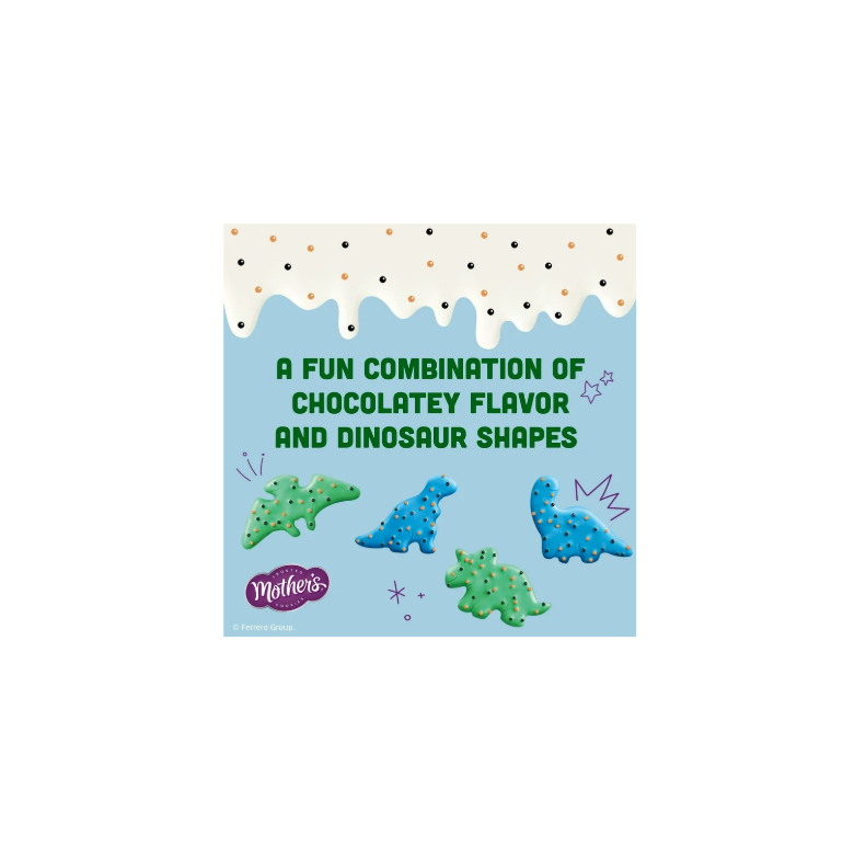 Mother’s Frosted Cookies Jurassic World Dynamite Dinosaurs A Fun Combination Of Chocolatey Flavor And Dinosaur Shapes