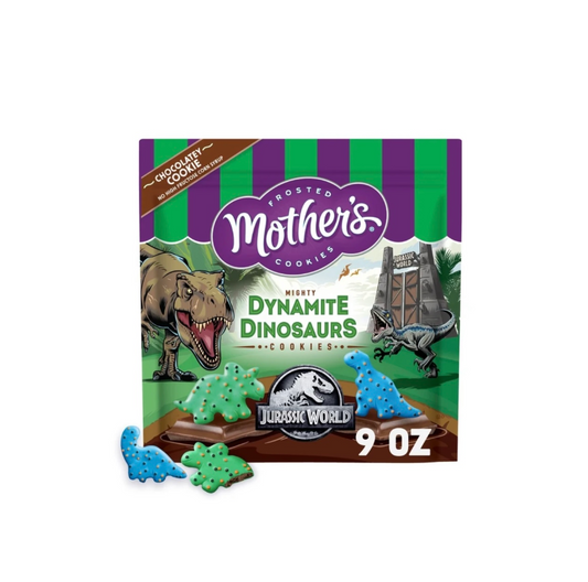 Mother’s Frosted Cookies Jurassic World Dynamite Dinosaurs Bag Front View