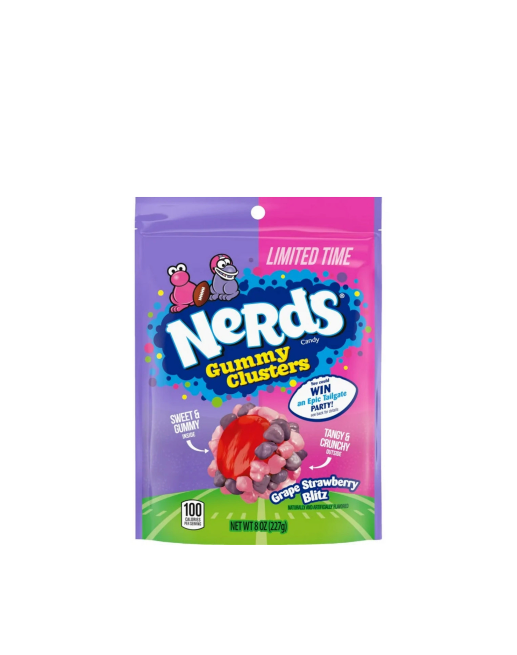 Nerds Gummy Clusters Grape Strawberry Blitz Packet Front View