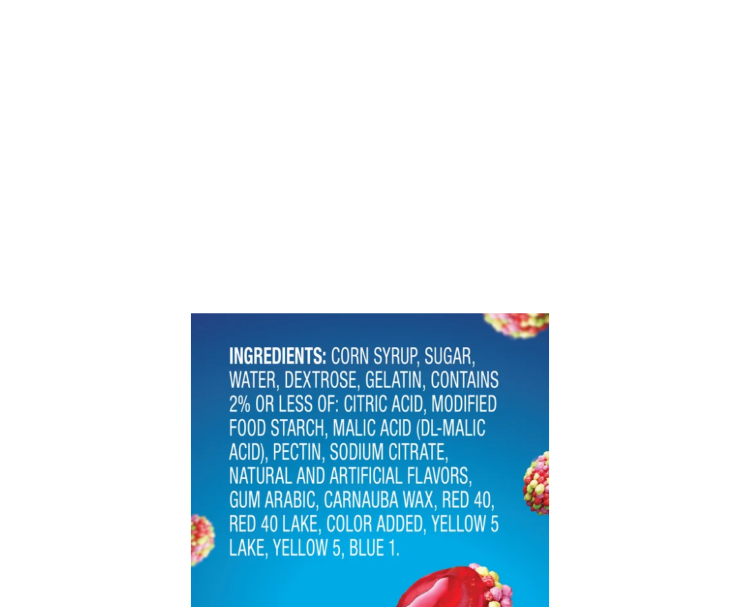 Nerds Juicy Gummy Clusters Strawberry Punch Ingredients