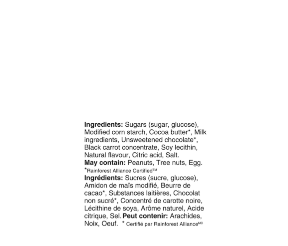 Nestle Big Turk Minis Ingredients