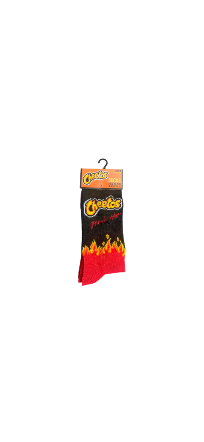 Novelty Crew Socks Cheetos Flamin Hot