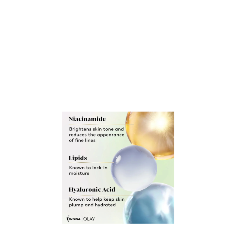 Olay & WNBA Collaboration Hyaluronic Serum Complex Body Wash Courtside Citrus Niacinamide Lipids Hyaluronic Acid