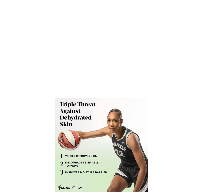 Olay & WNBA Collaboration Hyaluronic Serum Complex Body Wash Courtside Citrus Triple Threat Against Dehydrated Skin
