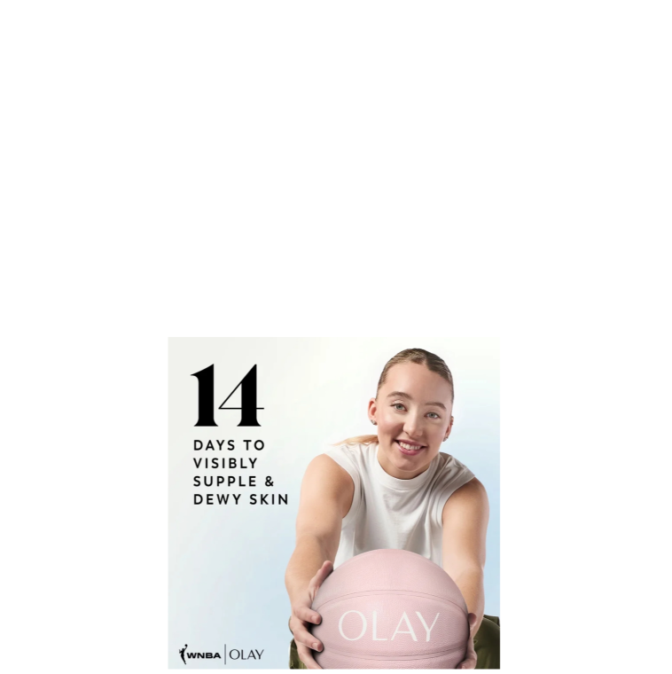 Olay & WNBA Collaboration Hyaluronic Serum Complex Body Wash Victory Vibes Vanilla 14 Days To Visibly Supple & Dewy Skin