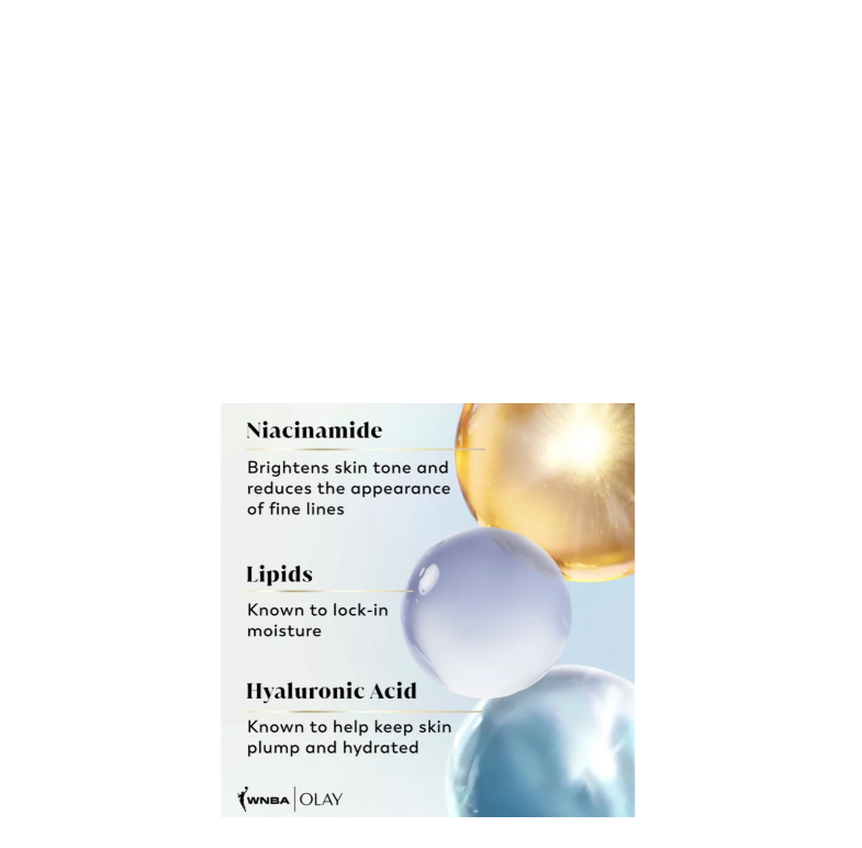 Olay & WNBA Collaboration Hyaluronic Serum Complex Body Wash Victory Vibes Vanilla Niacinamide Lipids Hyaluronic Acid