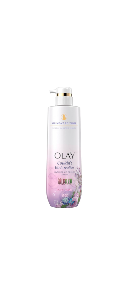 Olay & Wicked Collaboration Hyaluronic Serum Complex Body Wash Couldn't Be Lovelier Glinda’s Edition