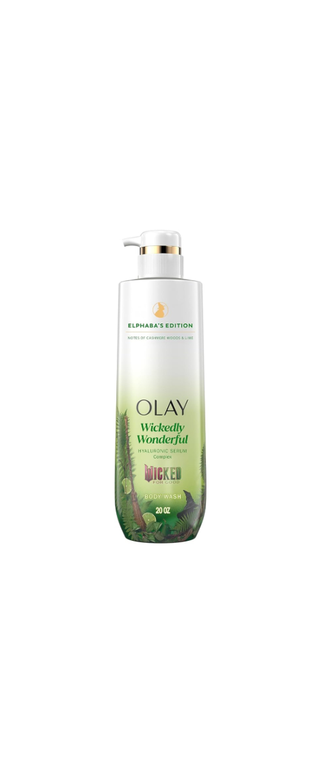 Olay & Wicked Collaboration Hyaluronic Serum Complex Body Wash Wickedly Wonderful Elphaba’s Edition