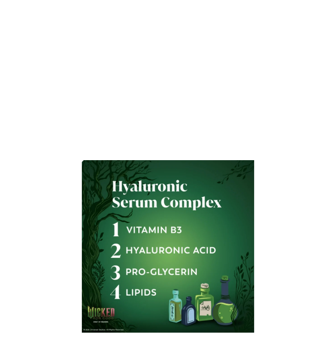 Olay & Wicked Collaboration Hyaluronic Serum Complex Body Wash Wickedly Wonderful Elphaba’s Edition Hyaluronic Serum Complex