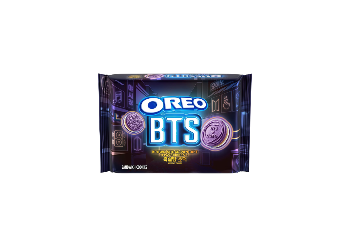 Oreo BTS Brown Sugar Pancake Flavor Creme Front View