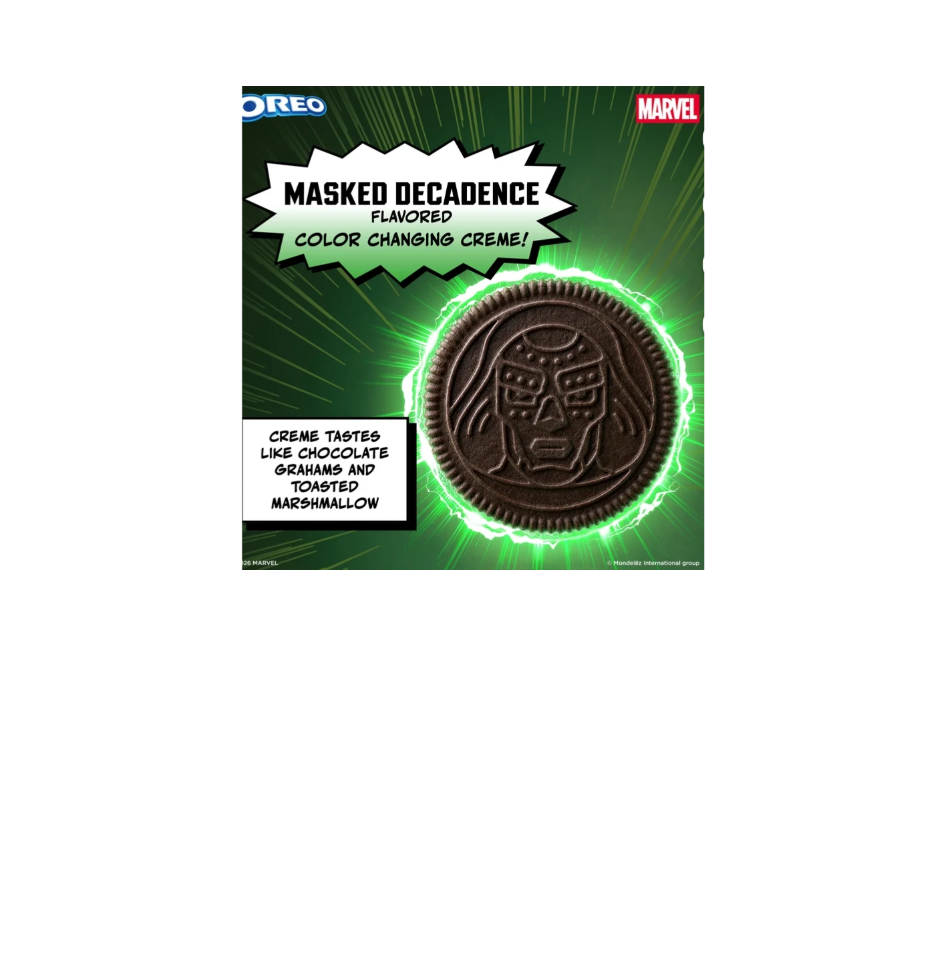 Oreo Marvel Stuf Of Doom A Twist Of Power Masked Decadence Flavored Color Changing Creme