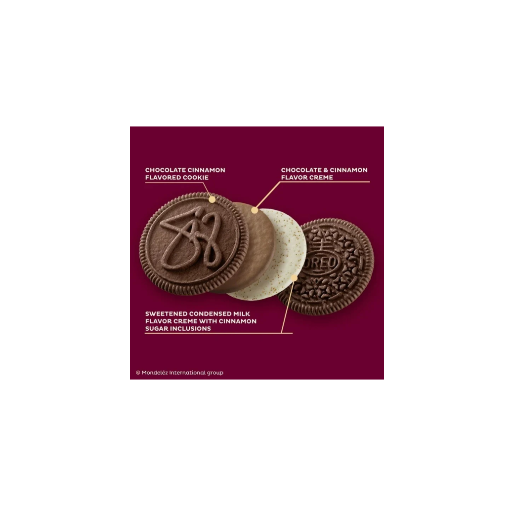 Oreo Selena Gomez Selena’s Chocolate And Cinnamon Creme Cookies Individual Cookie Layer Breakdown