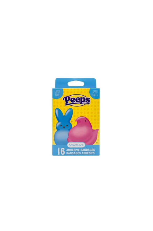 Peeps Adhesive Bandages Plasters Yellow Box Front View