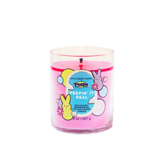 Peeps & Bath & Bodyworks Exclusively Fragranced Soy Wax Blend Candle Peepin’ It Real