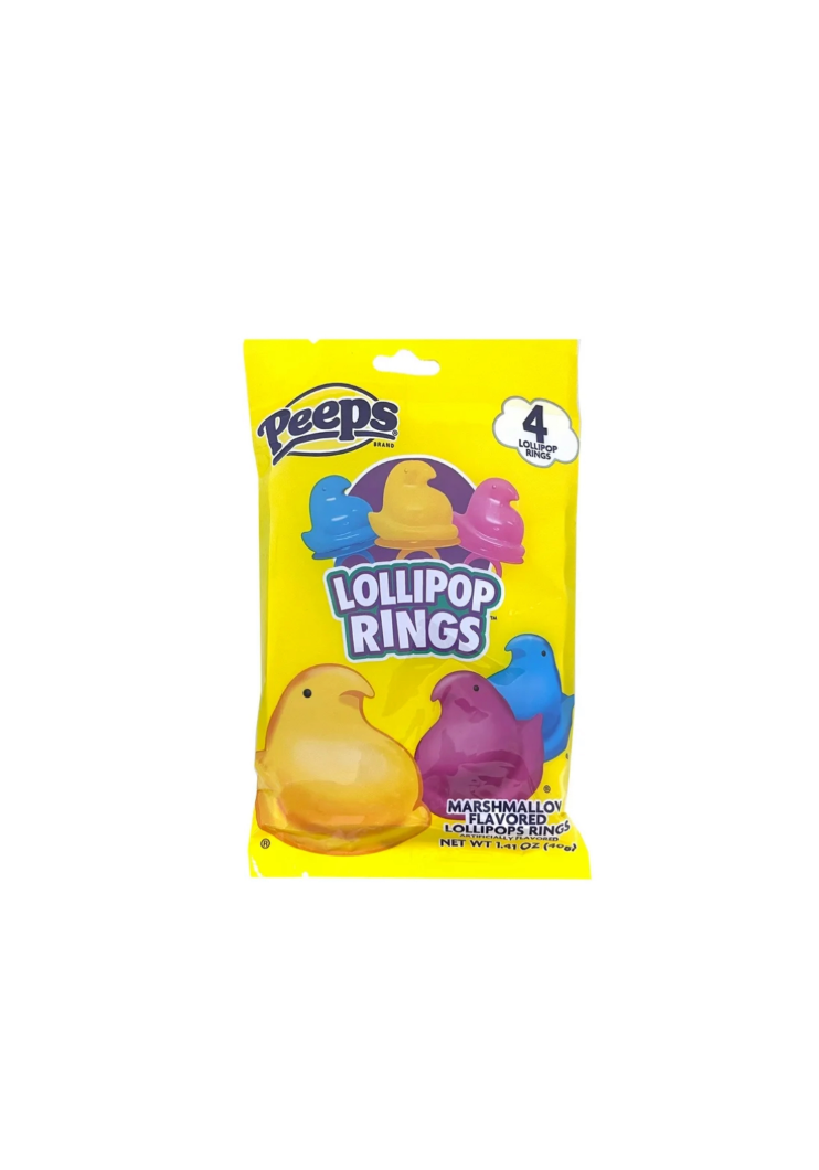 Peeps Lollipop Rings Marshmallow Flavour