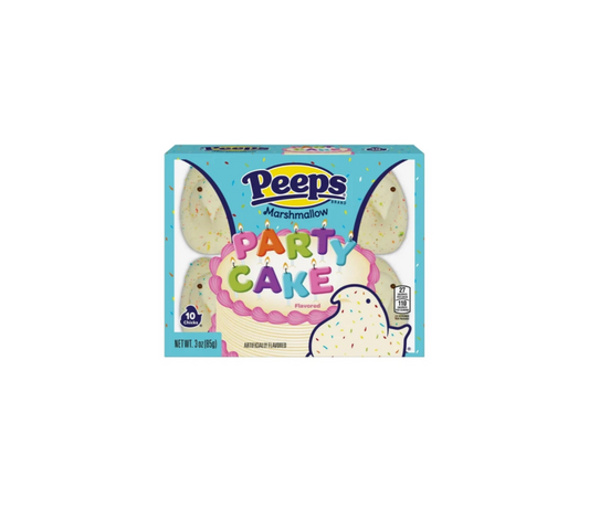 Peeps Marshmallow Chicks Party Cake Box Front View