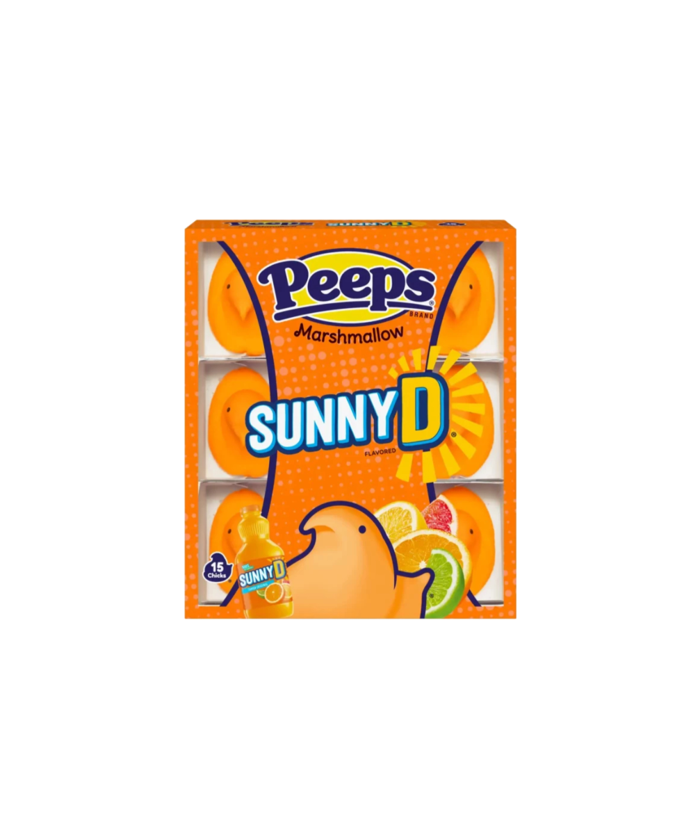 Peeps Marshmallow Chicks Sunny D Front View
