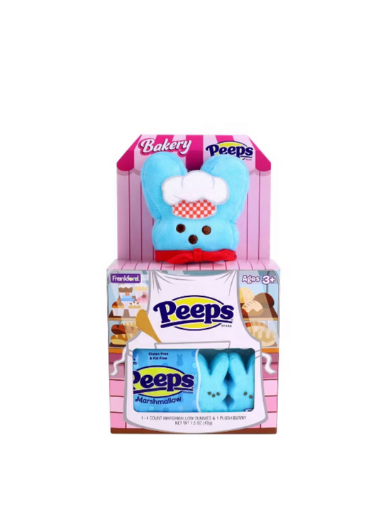 Peeps Plush Gift Set Bakery Bunny Front View