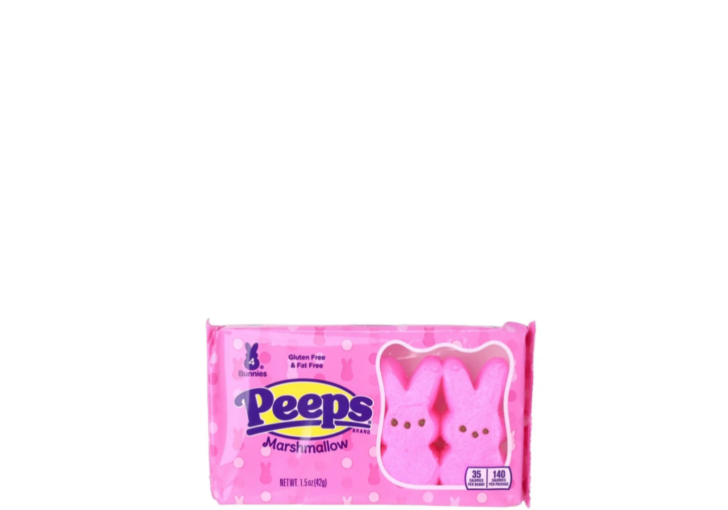 Peeps Plush Gift Set Pink Metallic Bunny Peeps Marshmallows