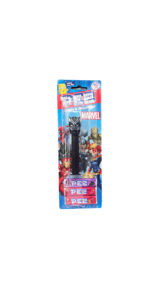 Pez Marvel Black Panther Dispenser And Sweets