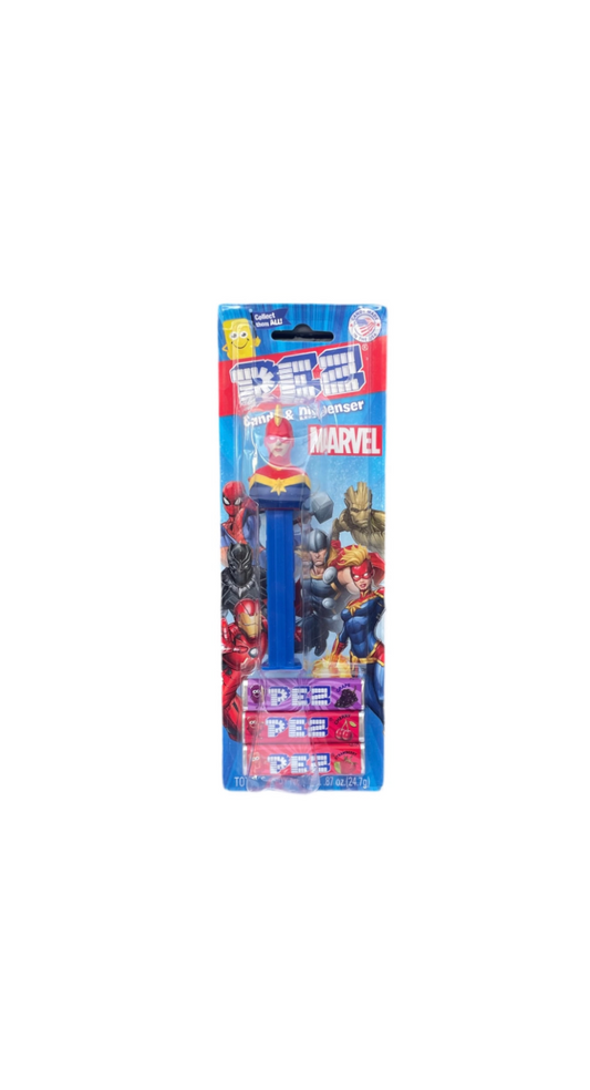 Pez Marvel Captain Marvel Dispenser And Sweets