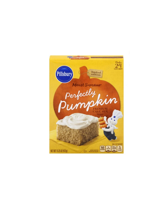 Pillsbury Moist Supreme Premium Cake Mix Perfectly Pumpkin Front View