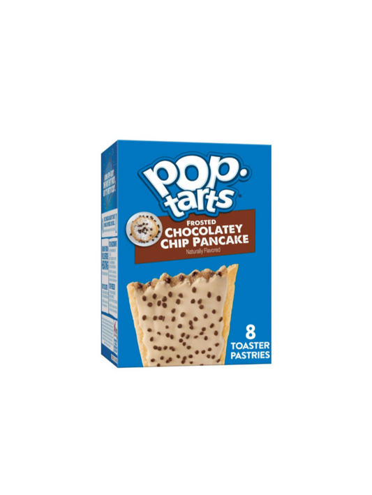 Pop Tarts Frosted Chocolatey Chip Pancakes Flavour Box Side Front View