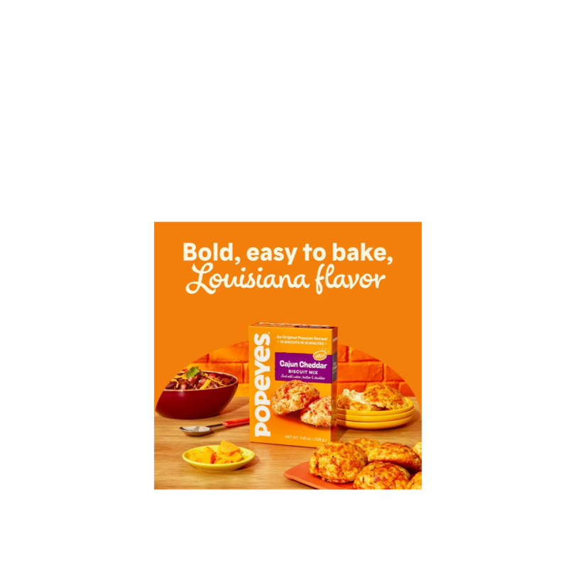 Popeyes Biscuit Mix Cajun Cheddar Bold Easy To Bake Louisiana Flavor