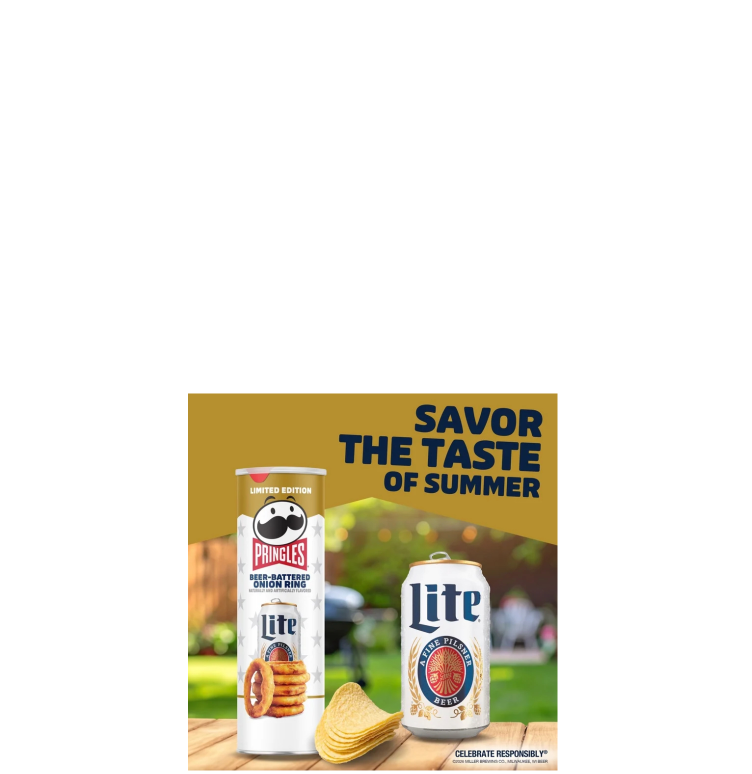 Pringles Miller Lite Beer Battered Onion Ring Savor The Taste Of Summer