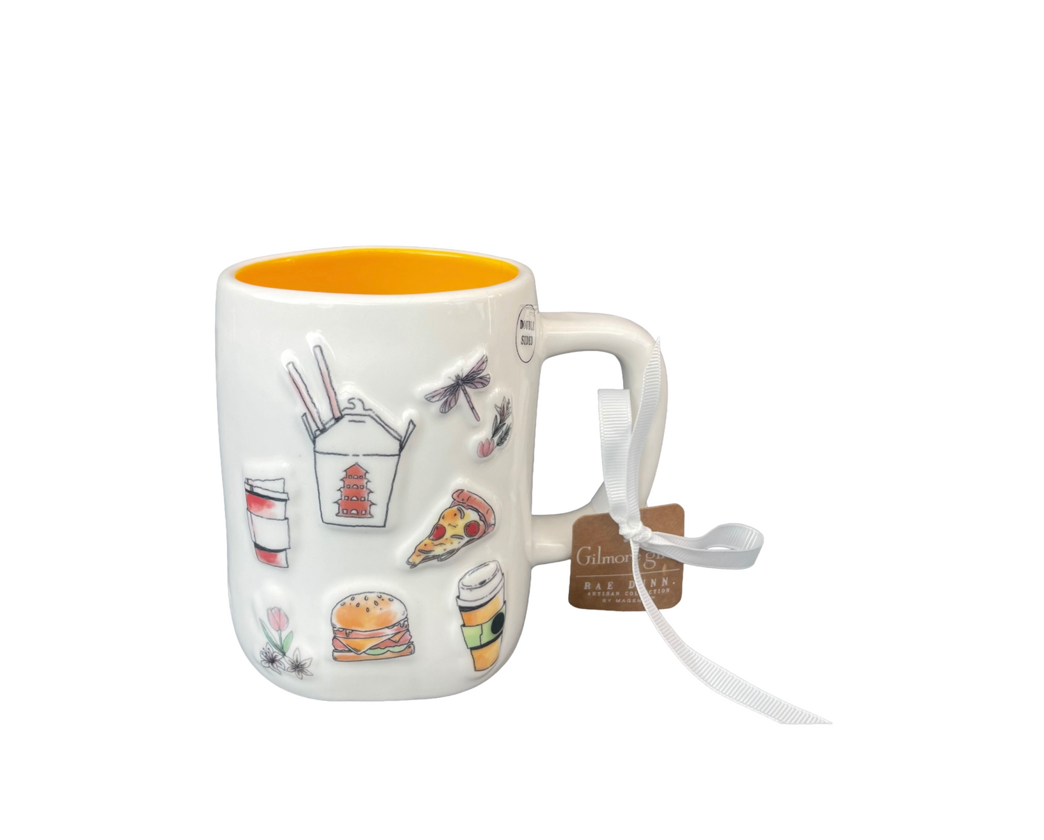 RAE DUNN Gilmore Girls Cream Off White Ceramic Mug You're The Lorelai To My Rory Rear View